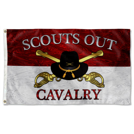 Fyon Cavalry Enlisted Scouts Out Flag Indoor and outdoor banner