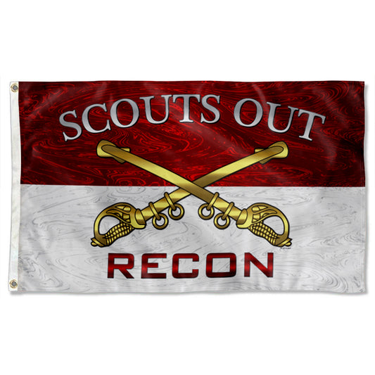 Fyon Cavalry Scouts Out Recon Flag Indoor and outdoor banner