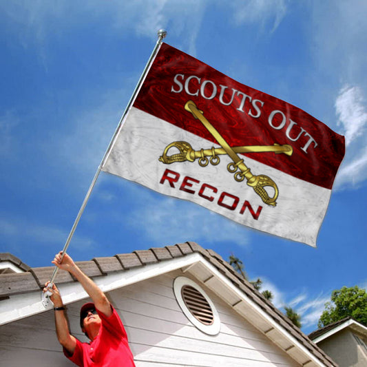 Fyon Cavalry Scouts Out Recon Flag Indoor and outdoor banner