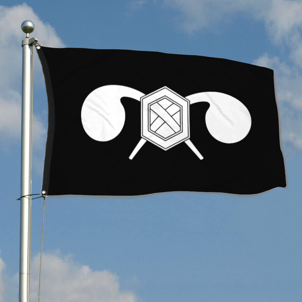 Fyon Chemical Corps Black And White Flag Indoor and outdoor banner