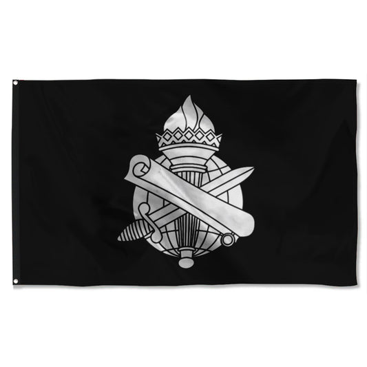 Fyon Civil Affairs Branch Black and White Flag Indoor and outdoor banner