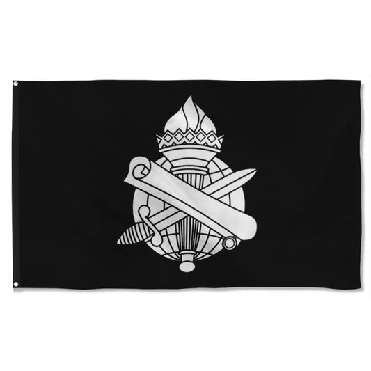 Fyon Civil Affairs Branch Black And White Flag Indoor and outdoor banner