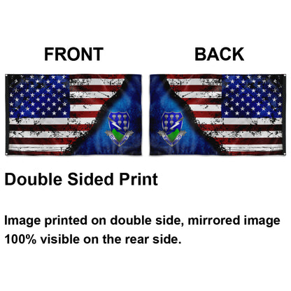 Fyon Currahee Stars And Stripes Flag Indoor and outdoor banner