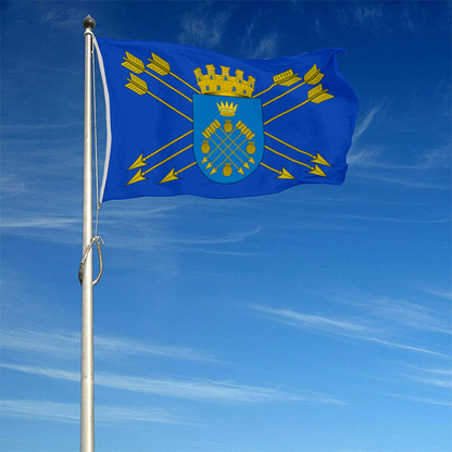 Fyon Caguas, Puerto Rico flag banner