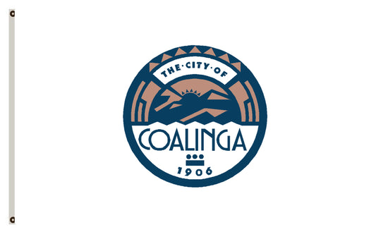 California banner Coalinga flag