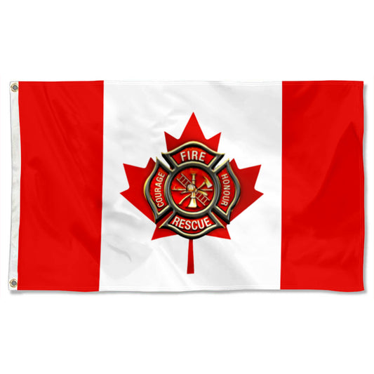 Fyon Canadian Firefighter Flag 41540  Indoor and outdoor banner