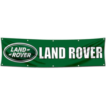 Fyon Car Moto Garage Shop Decor Banner Works for Land Rover Flag  2X8 Feet