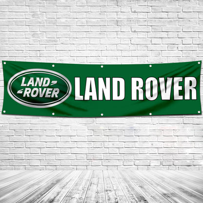 Fyon Car Moto Garage Shop Decor Banner Works for Land Rover Flag  2X8 Feet