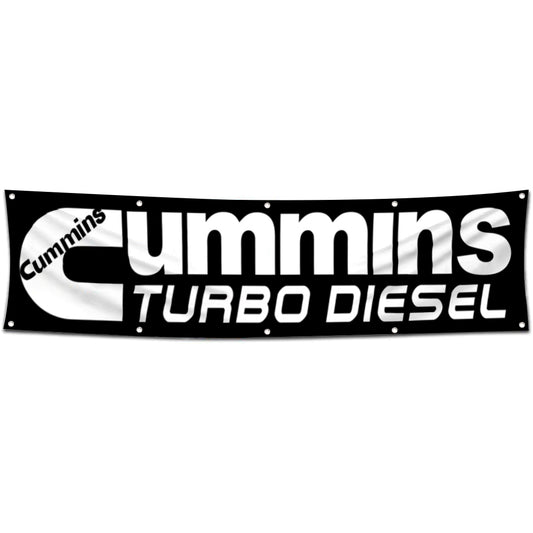 Fyon Car Motor Engines Garage Shop Decor Banner Works for CumminS Flag 2x8 Feet