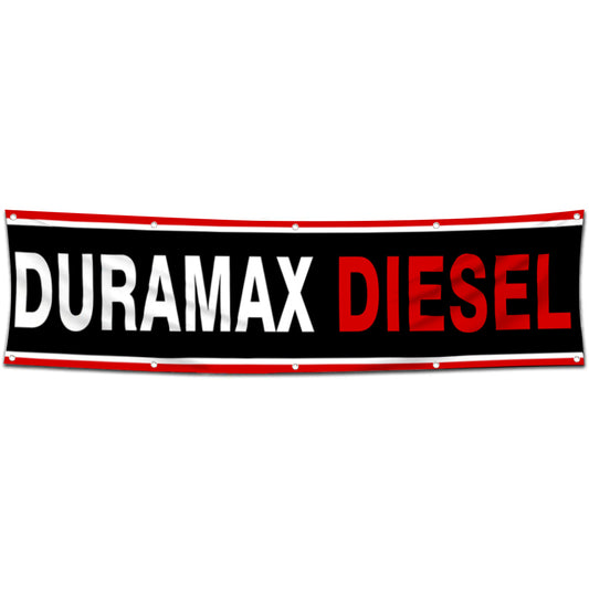 Fyon Car Motor Engines Garage Shop Decor Banner Works for Duramax Diesel Flag 2x8 Feet