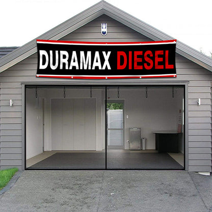 Fyon Car Motor Engines Garage Shop Decor Banner Works for Duramax Diesel Flag 2x8 Feet