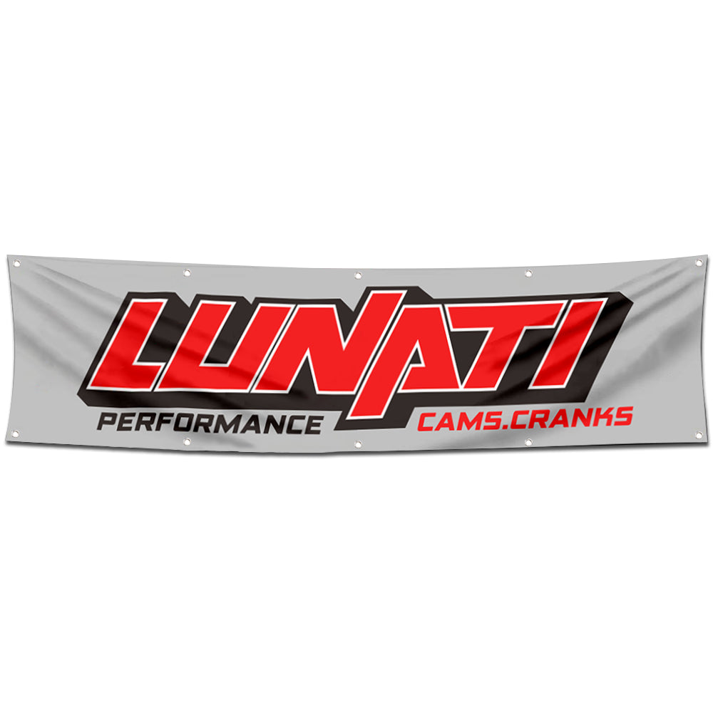 Fyon Car Motor Engines Garage Shop Decor Banner Works for Lunati Flag 2x8 Feet