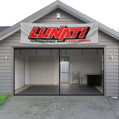 Fyon Car Motor Engines Garage Shop Decor Banner Works for Lunati Flag 2x8 Feet