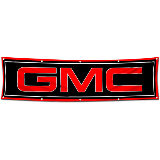 Fyon Car Motor Garage Shop Decor Banner Works for GMC Racing Flag 2x8 Feet