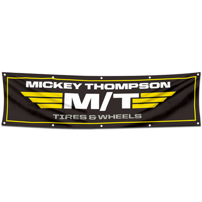 Fyon Car Motor Garage Shop Tires Wheels Banner Works for Mickey Thompson Flag 2x8 Feet