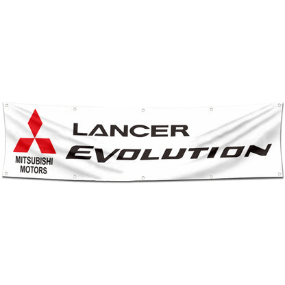 Fyon Car Motor Garage Workshop Banner Work for Lancer Evolution Flag 2x8 Feet