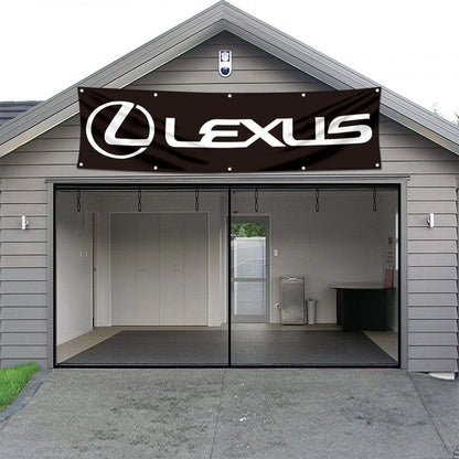 Fyon Car Motor Garage Workshop Banner Work for Lexus Flag 2x8 Feet