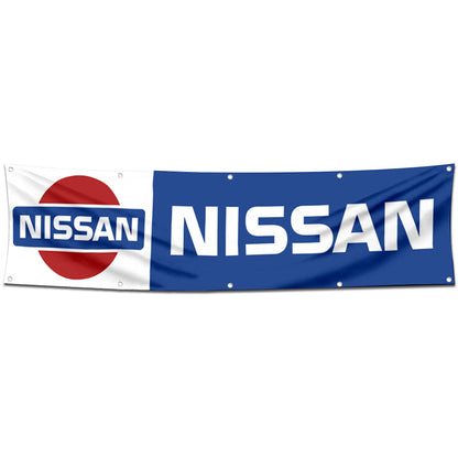 Fyon Car Motor Garage Workshop Banner Work for NISSAN Flag 2x8 Feet