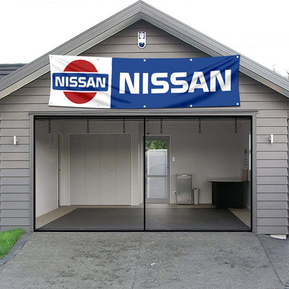 Fyon Car Motor Garage Workshop Banner Work for NISSAN Flag 2x8 Feet