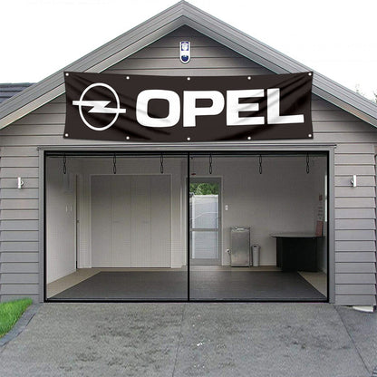 Fyon Car Motor Garage Workshop Banner Work for Opel Flag 2x8 Feet