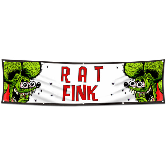 Fyon Car Motor Garage Workshop Banner Work for Rat Fink Flag 2x8 Feet