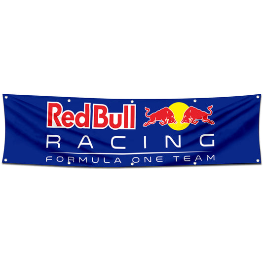 Fyon Car Motor Garage Workshop Banner Work for Red Bull Racing Flag 2x8 Feet