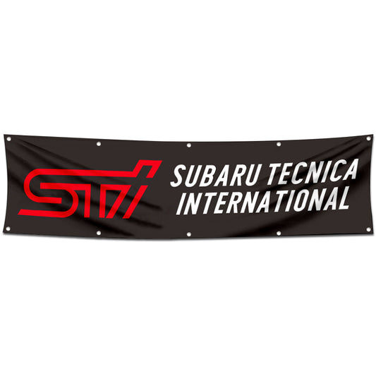Fyon Car Motor Garage Workshop Banner Work for Subaru STI Flag 2x8 Feet