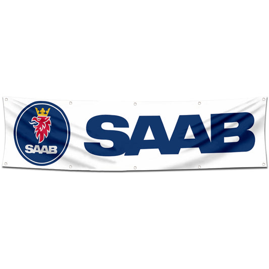 Fyon Car Motor Garage workshop Banner Work for Saab Automobile Flag 2x8 Feet