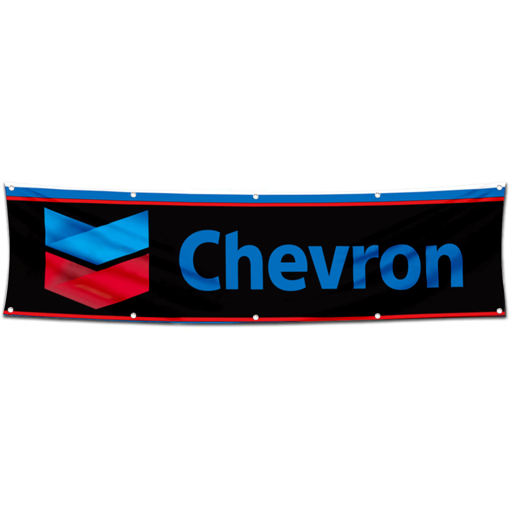 Fyon Car Motor Oil Garage Shop Decor Banner Works for Chevron Flag 2x8 Feet