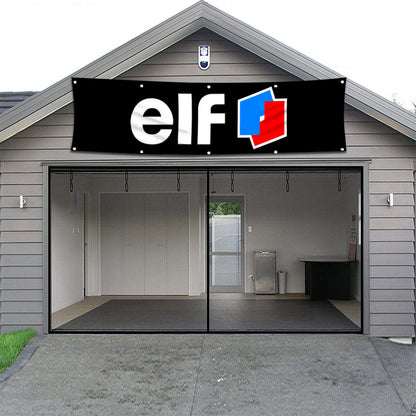 Fyon Car Motor Oil Garage Shop Decor Banner Works for Elf Flag 2x8 Feet