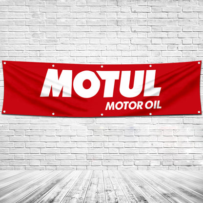 Fyon Car Motor Oil Garage Workshop Banner Works for Motul Flag 2x8 Feet