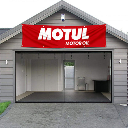 Fyon Car Motor Oil Garage Workshop Banner Works for Motul Flag 2x8 Feet