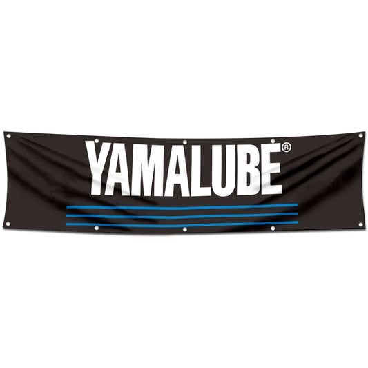Fyon Car Motor Oil Gas Garage WorkShop Decor Banner Works for Yamalube Flag 2x8 Feet