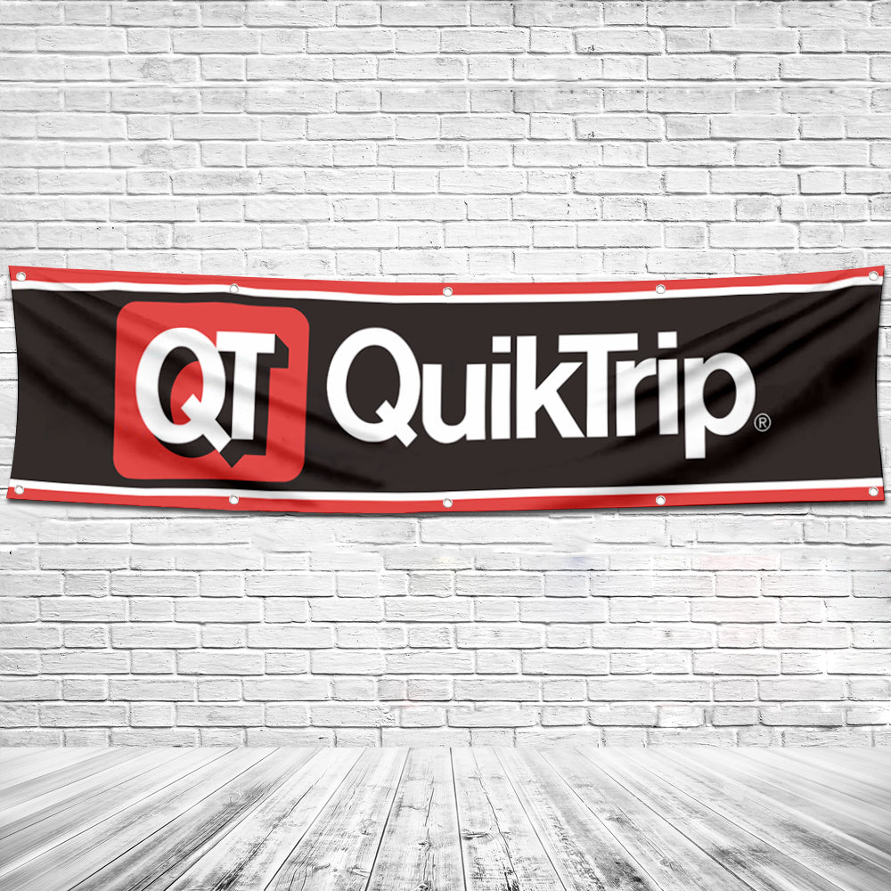 Fyon Car Motor Oil Gas Garage Workshop Banner Works for Quicktrip Flag 2x8 Feet