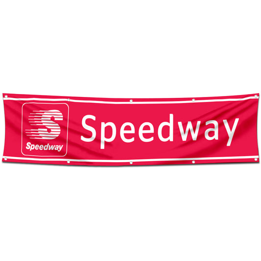 Fyon Car Motor Oil Gas Garage Workshop Banner Works for Speedway Flag 2x8 Feet