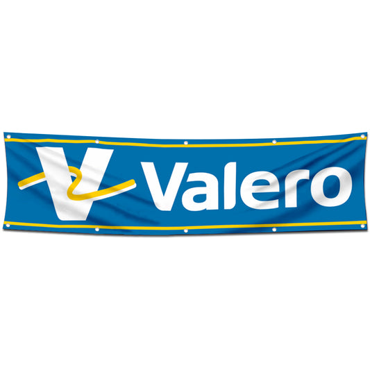 Fyon Car Motor Oils Gas Garage WorkShop Decor Banner Works for Valvoline Flag Blue 2x8 Feet