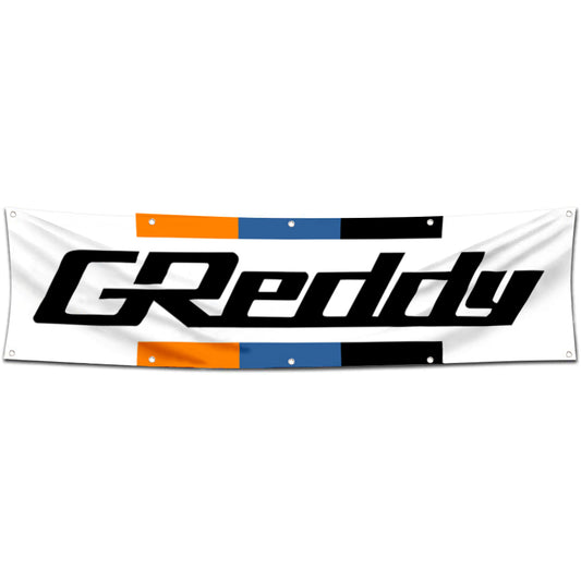 Fyon Car Motor Parts Garage Shop Decor Banner Works for Greddy Flag 2x8 Feet