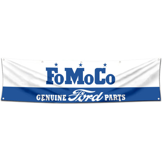 Fyon Car Motor Parts Garage Shop Decor Banner Works for fomoco Flag 2x8 Feet