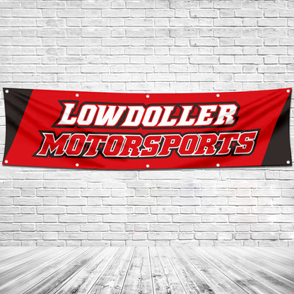 Fyon Car Motor Parts Garage Workshop Banner Works for Lowdoller Flag 2x8 Feet