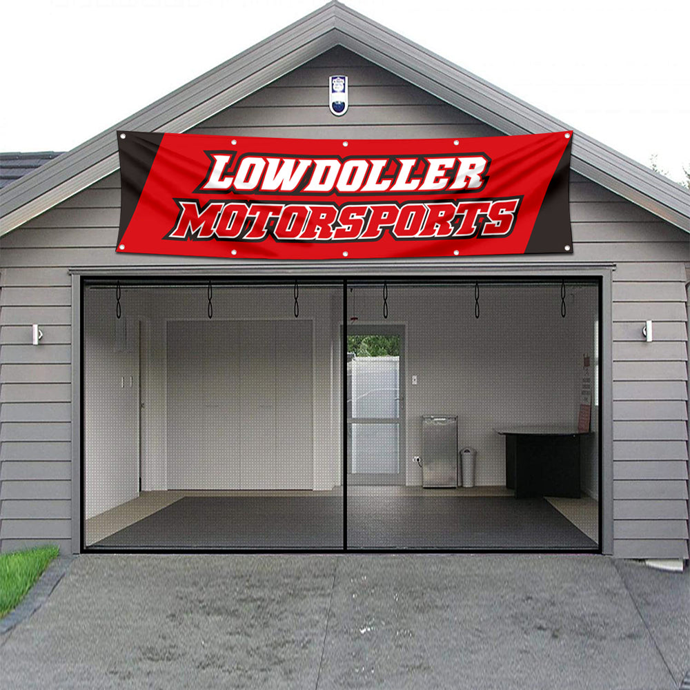 Fyon Car Motor Parts Garage Workshop Banner Works for Lowdoller Flag 2x8 Feet