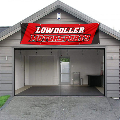 Fyon Car Motor Parts Garage Workshop Banner Works for Lowdoller Flag 2x8 Feet