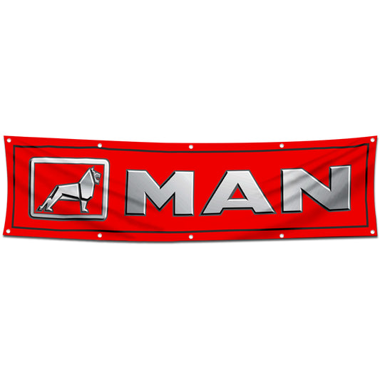 Fyon Car Motor Parts Garage Workshop Decor Banner Works for MAN Flag 2x8 Feet