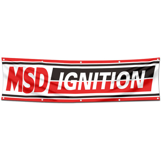 Fyon Car Motor Parts Garage Workshop Decor Banner Works for MSD Ignition Flag 2x8 Feet