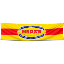Fyon Car Motor Parts Garage Workshop Decor Banner Works for Mopar Flag Yellow 2x8 Feet