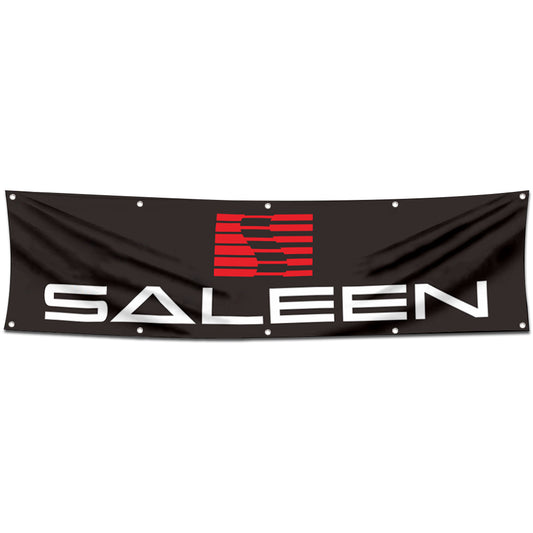 Fyon Car Motor Parts Garage Workshop Decor Banner Works for Saleen Flag 2x8 Feet