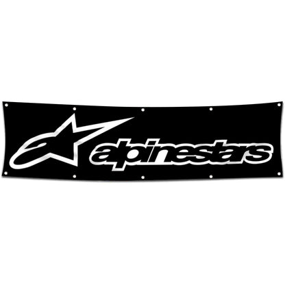 Fyon Car Motor Protective Footwear and Apparel Garage Shop Decor Banner Works for Alpinestars Flag 2x8 Feet