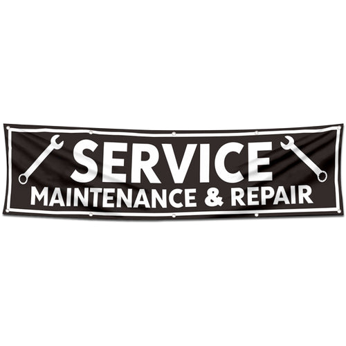 Fyon Car Motor Service Maintenance & Repair Garage shop Banner Flag 2x8 Feet