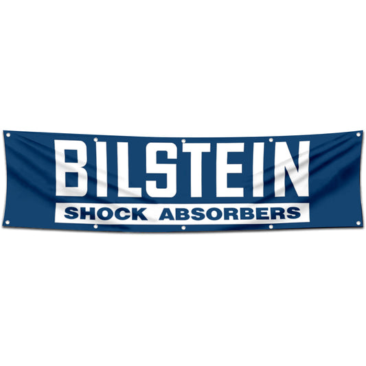 Fyon Car Motor Shock Absorbers Garage Shop Decor Banner Works for Bilstein Flag 2x8 Feet