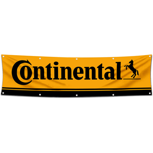 Fyon Car Motor Tires Garage Shop Decor Banner Works for Continental Flag 2x8 Feet
