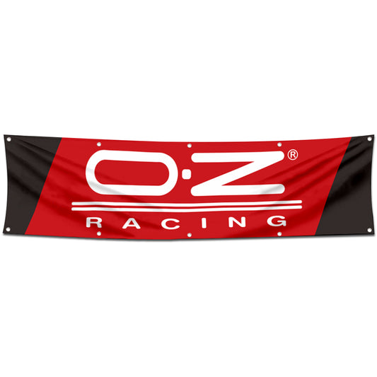 Fyon Car Motor Wheels Garage Shop Decor Banner Works for OZ Racing Flag 2x8 Feet